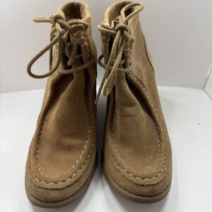 Lucky Brand Ysabel Suede Wedge Chukka Bootie - Size 8